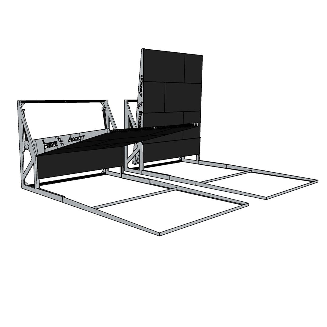 Rockcity - Electronically Adjustable Frame And Panels - Kilter Board 12 x 12 - 0-70 Degrees - Freestanding