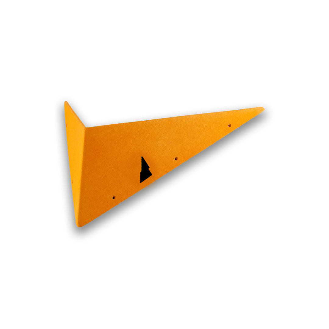 A yellow textured shard. Triangular volume with edges.