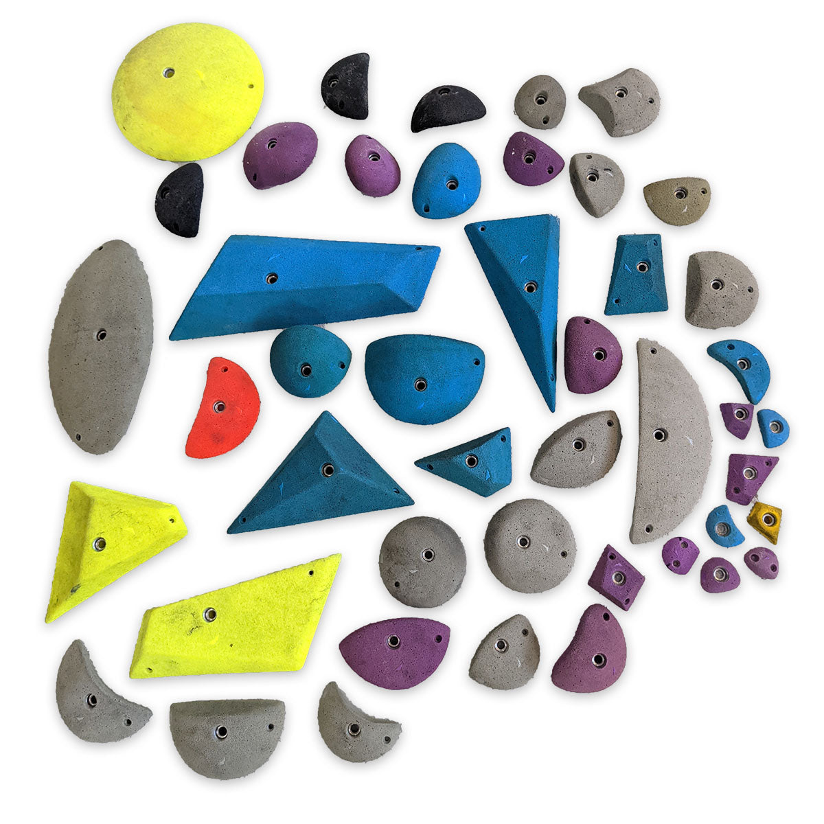 Used Climbing Holds - Set of 40